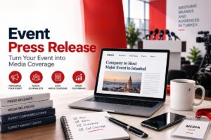 Event press release example for media coverage and event promotion