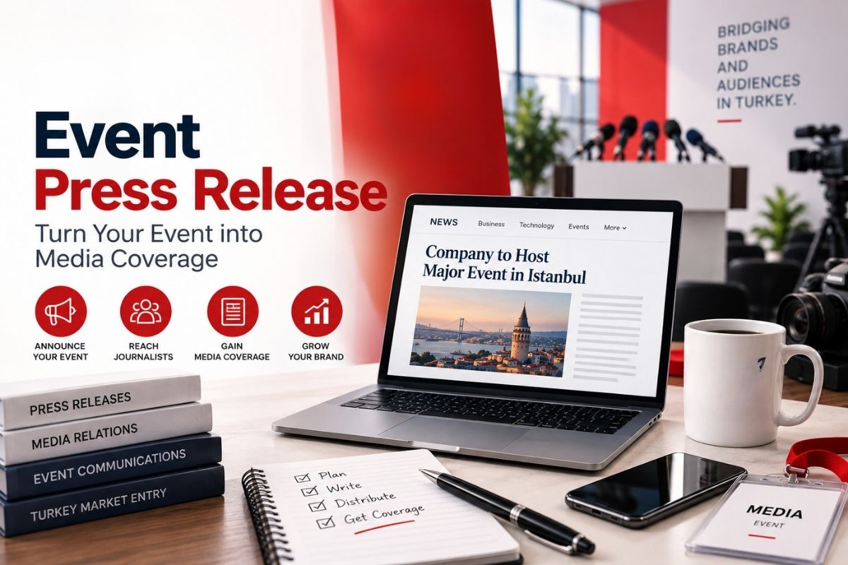 Event press release example for media coverage and event promotion