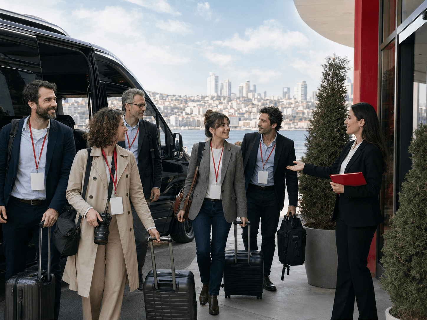 International journalists arriving in Istanbul for a coordinated press trip in Turkey