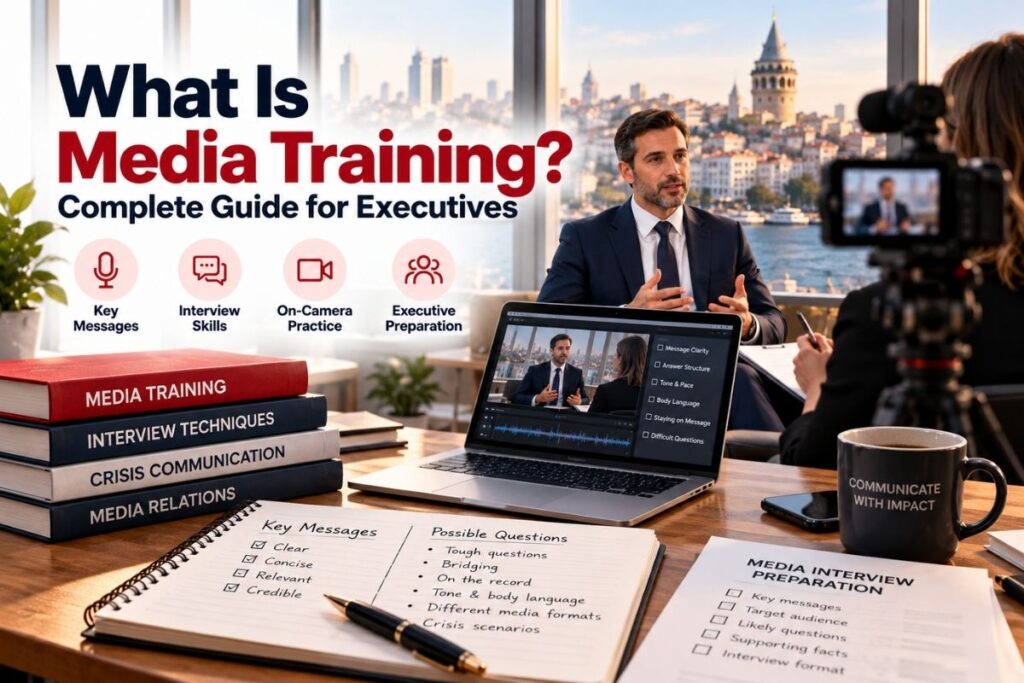 Media training for executives with on-camera interview practice