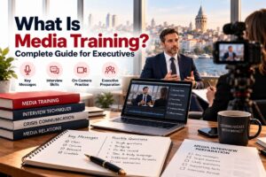 Media training for executives with on-camera interview practice